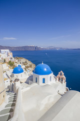 View on Oia in Santorini