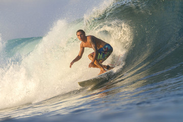 Surfing a wave