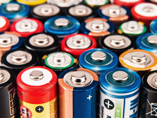 Battery colorful background