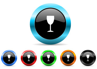 vine icon vector set