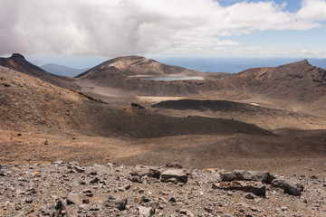 volcanic landscape in Tongariro National Park
