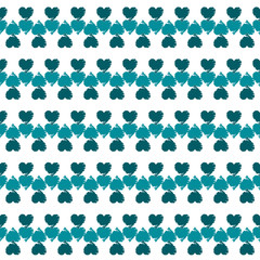 Seamless pattern of hearts