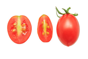 Grape Tomatoes isolated on White Background