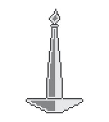 pixel theme art element