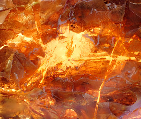 Beautiful natural Baltic amber in bright colors