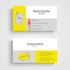 Modern colored business card template