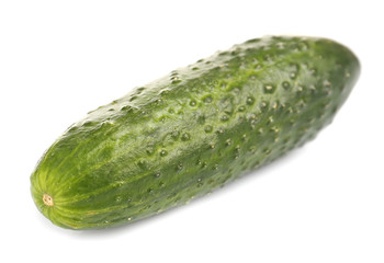 Fresh cucumber, isolated on white