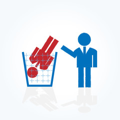 ビジネスマン　処分