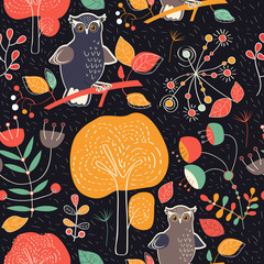 Seamless pattern "Owls"