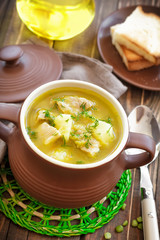 Pea soup