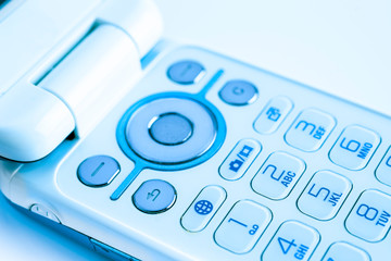 detail of a mechanical keyboard Cell phone