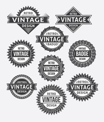 Obraz premium Set of retro vintage badges and labels