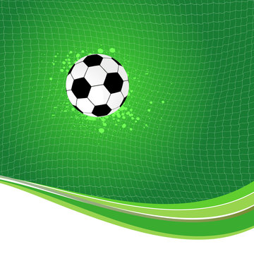Fußballnetz mit Ball