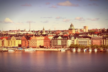 Fototapeta na wymiar Stockholm, Sweden - cross processing retro color tone