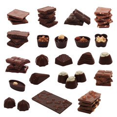 Chocolate collage
