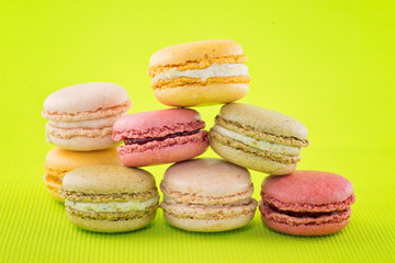 Delicious French macaroons