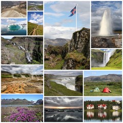 Iceland photos collage