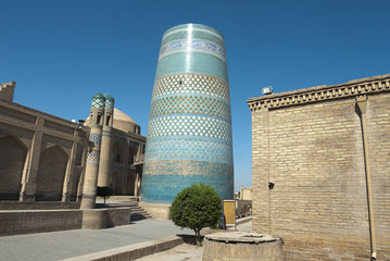 Minaret Kalta minor, Khiva, Ouzbekistan