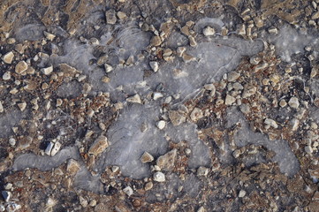Texture of ice and stone