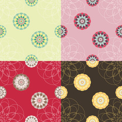 Set of abstract seamless texture.