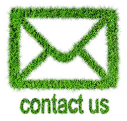 commercial contact signs for business from grass