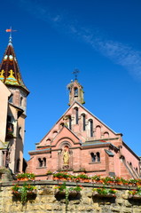 Fototapeta premium Chapelle Saint-Léon IX, Eguisheim, Alsace, France