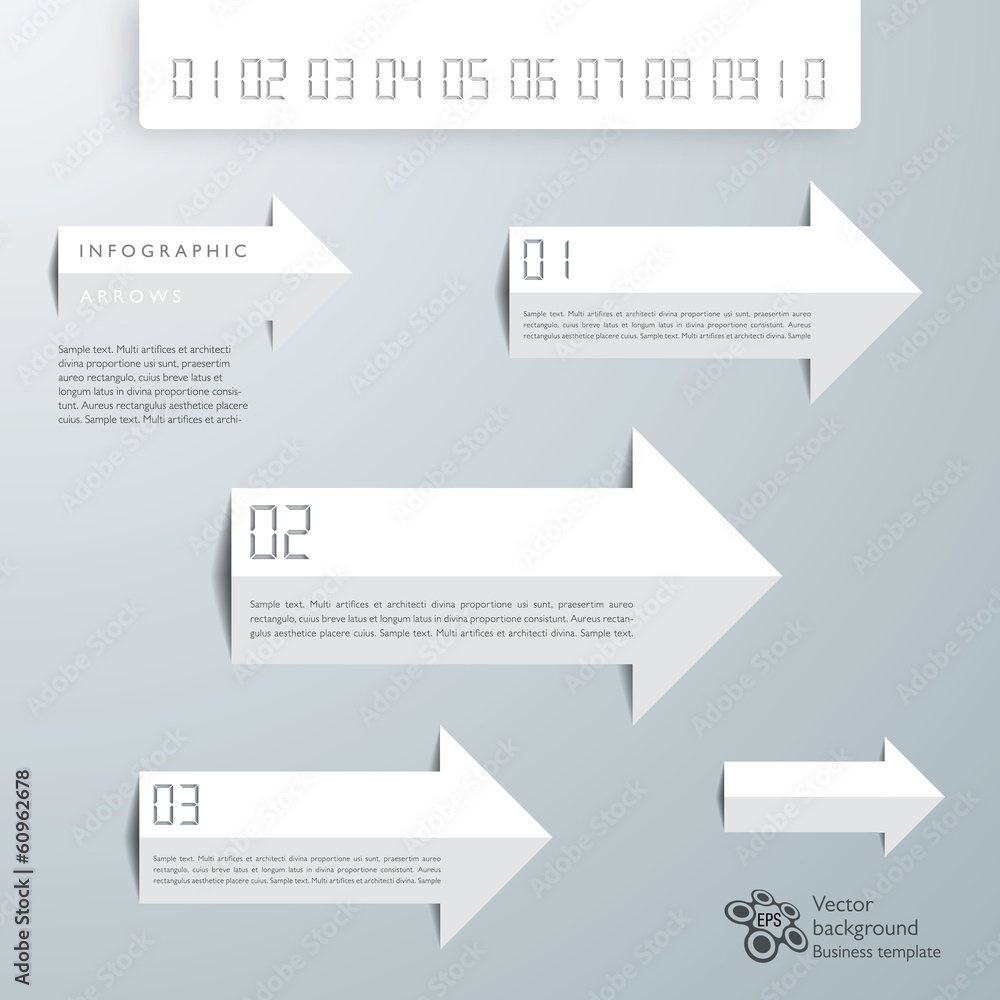 Canvas Prints infographics vector background arrows