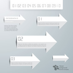 Infographics Vector Background Arrows