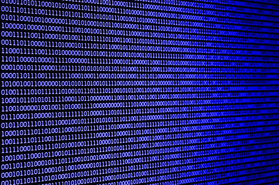 Standing Bits blue