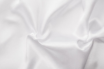 White silk fabric background