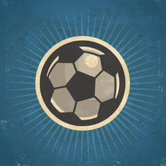 Obraz premium Retro Soccer Ball Illustration