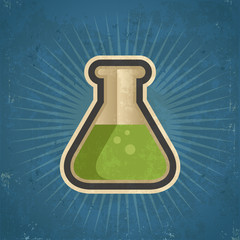 Retro Grunge Test Tube