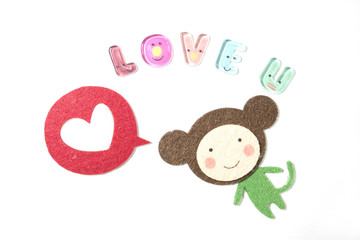 monkey saying love you