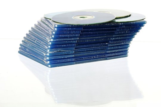 Stapel eingeschwei&szlig;te Blu-Rays