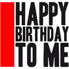 Happy Birthday To Me Logo Design