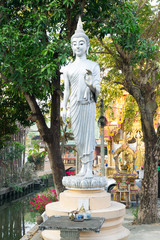 Beautiful Buddha in temple, Nonthaburi, Thailand