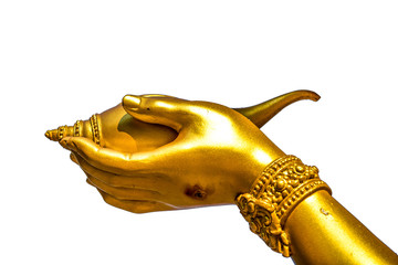Hand of wisnu statue in huai tueng thao reservoir park, chiangma