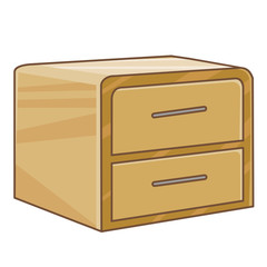 bed stand isolated illustration