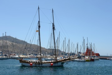 Fototapeta premium The Port Of Cartagena, Spain