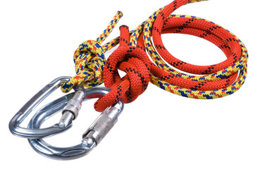 two ropes and two carbines