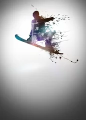 Poster Snowboard background © István Hájas