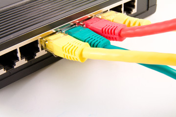 Switch with connected cables