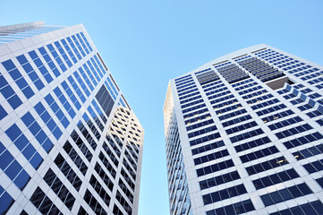 Two buildings - looking up angle