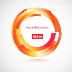 Abstract artistic background with space for text. Vector illustr