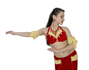 Russian  woman  like oriental  dance and  belly  dance