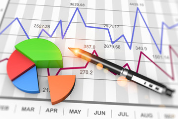 Market chart concept