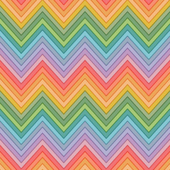 seamless multicolor horizontal fashion chevron pattern