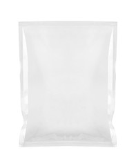 white package template bag food