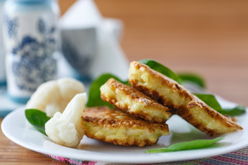 pancakes from cauliflower