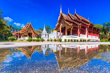 Wat Phra Sing in Chiang Mai province of Thailand
